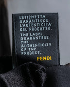 "FENDI" Two-tone striped fur docking stole