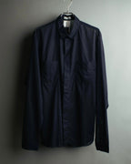 “Dior Homme” 00’s Sheer cotton concealed placket shirt