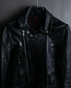 "HYSTERIC GLAMOUR" Lamb leather double riders jacket