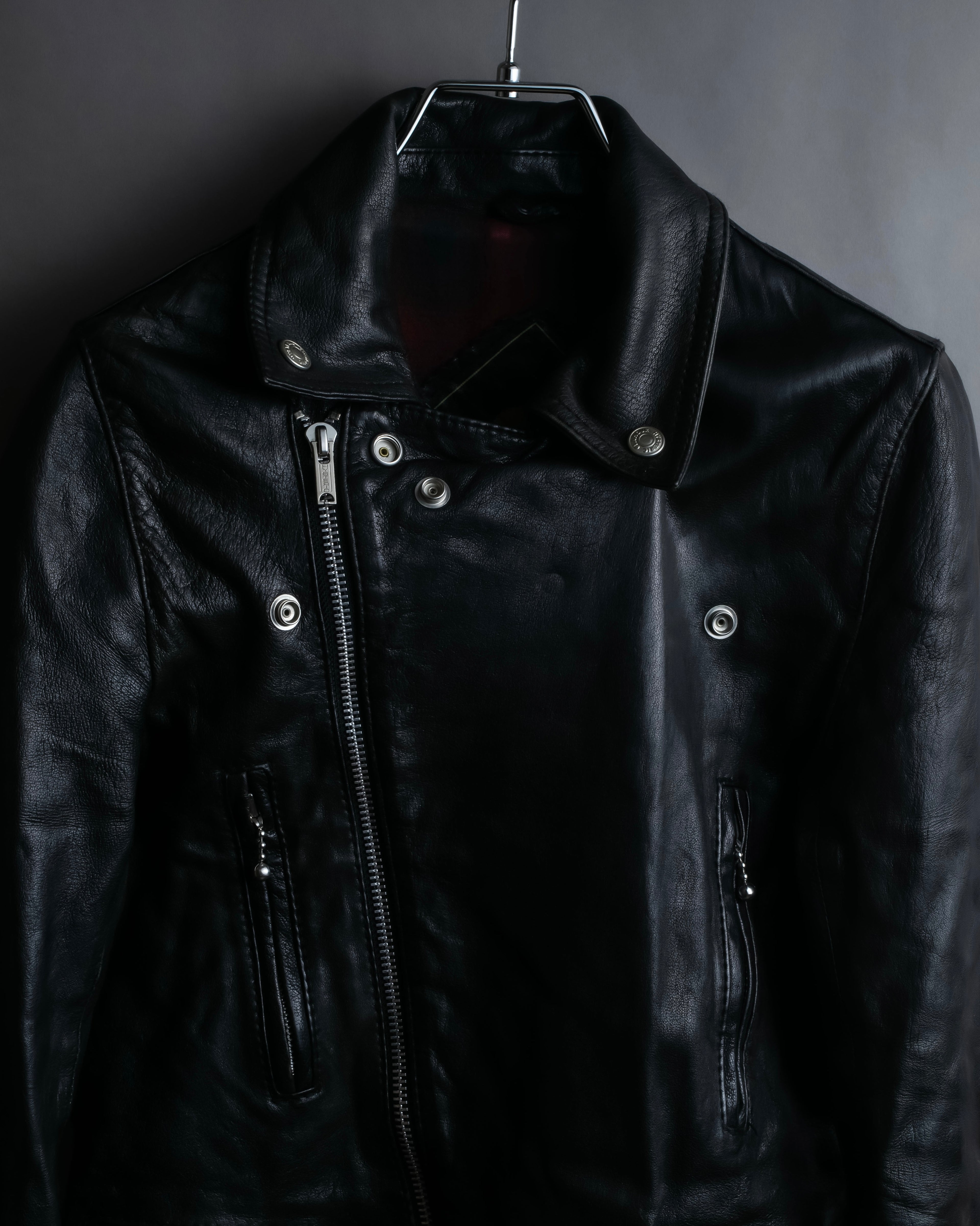 "HYSTERIC GLAMOUR" Lamb leather double riders jacket