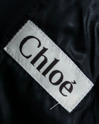 "Chloe" Oversized wool matte black set up