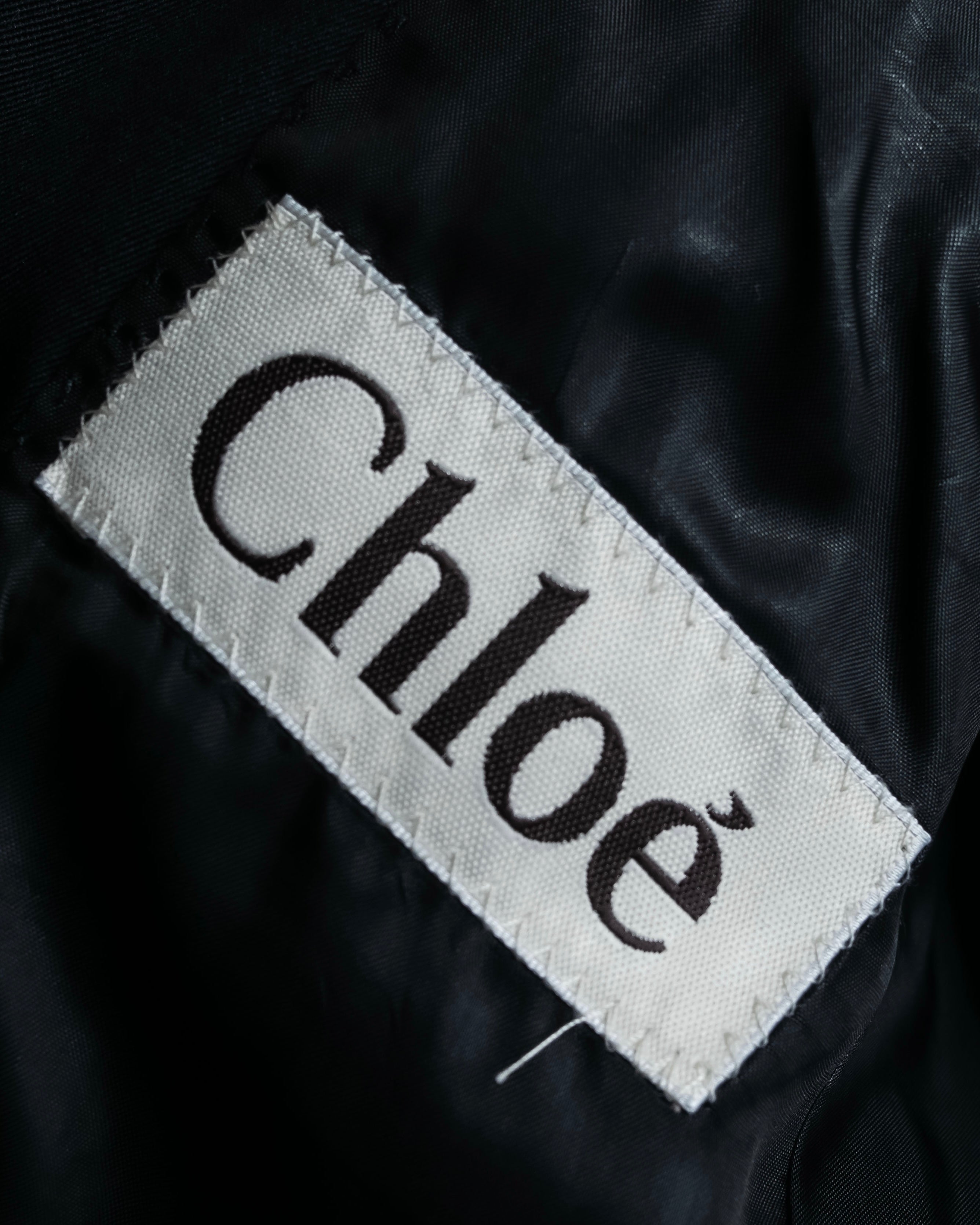 "Chloe" Oversized wool matte black set up