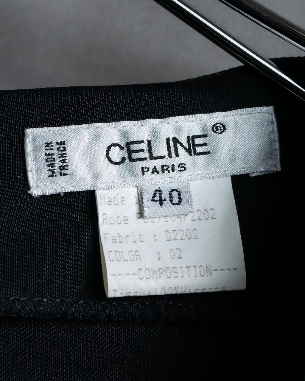 "CELINE" Gathered design vertical line dress