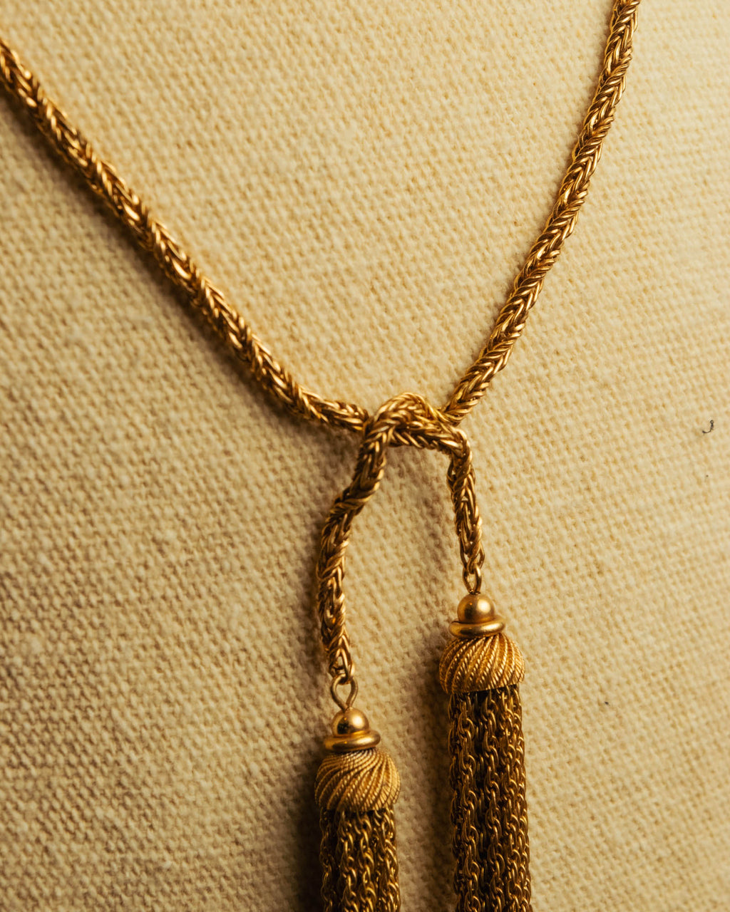 -SPECIAL- “Christian Dior“ 70’s-80’s Tassel rope chain necklace