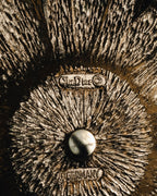 Christian Dior Floral Sunburst Crystal Brooch