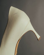 "Sergio Rossi" 90's-10's Elegant colorblock leather pointed-toe pumps