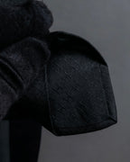 "HERMES" Dice embroidery design silk neck tie