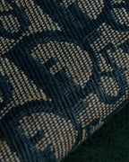 "Christian Dior" Trotter canvas logo engraved long wallet