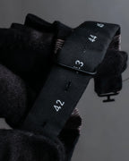 "DRIES VAN NOTTEN" Herringbone striped silk bow tie