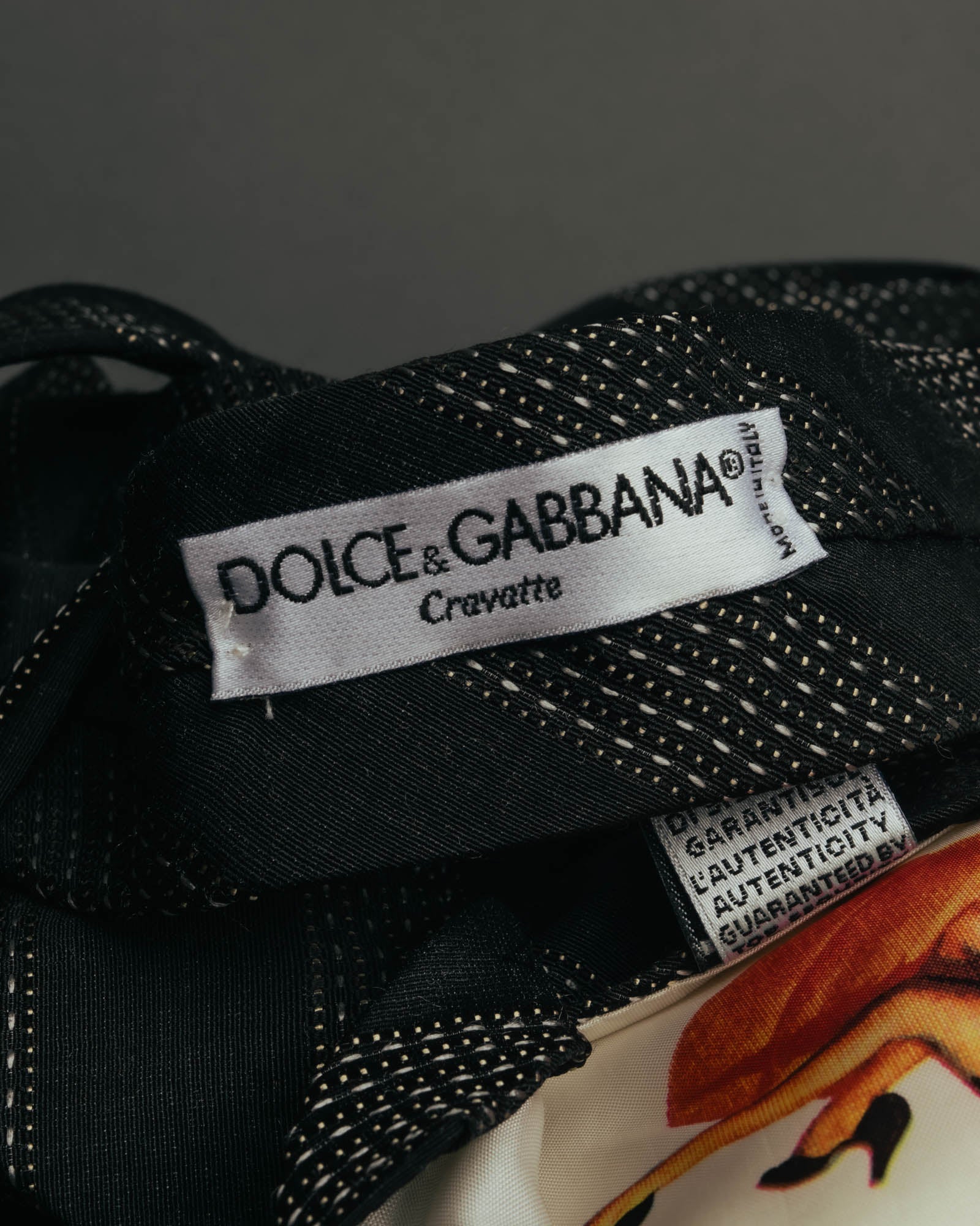 "Dolce & Gabbana" 00's-10's Silk wool scarf tie