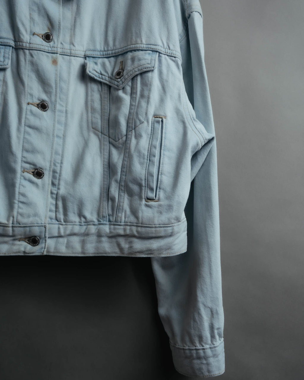 -MOOD MILLÉSIMES- “Levi’s SilverTab” 2010’s-20’s silvertab cropped light wash denim jacket