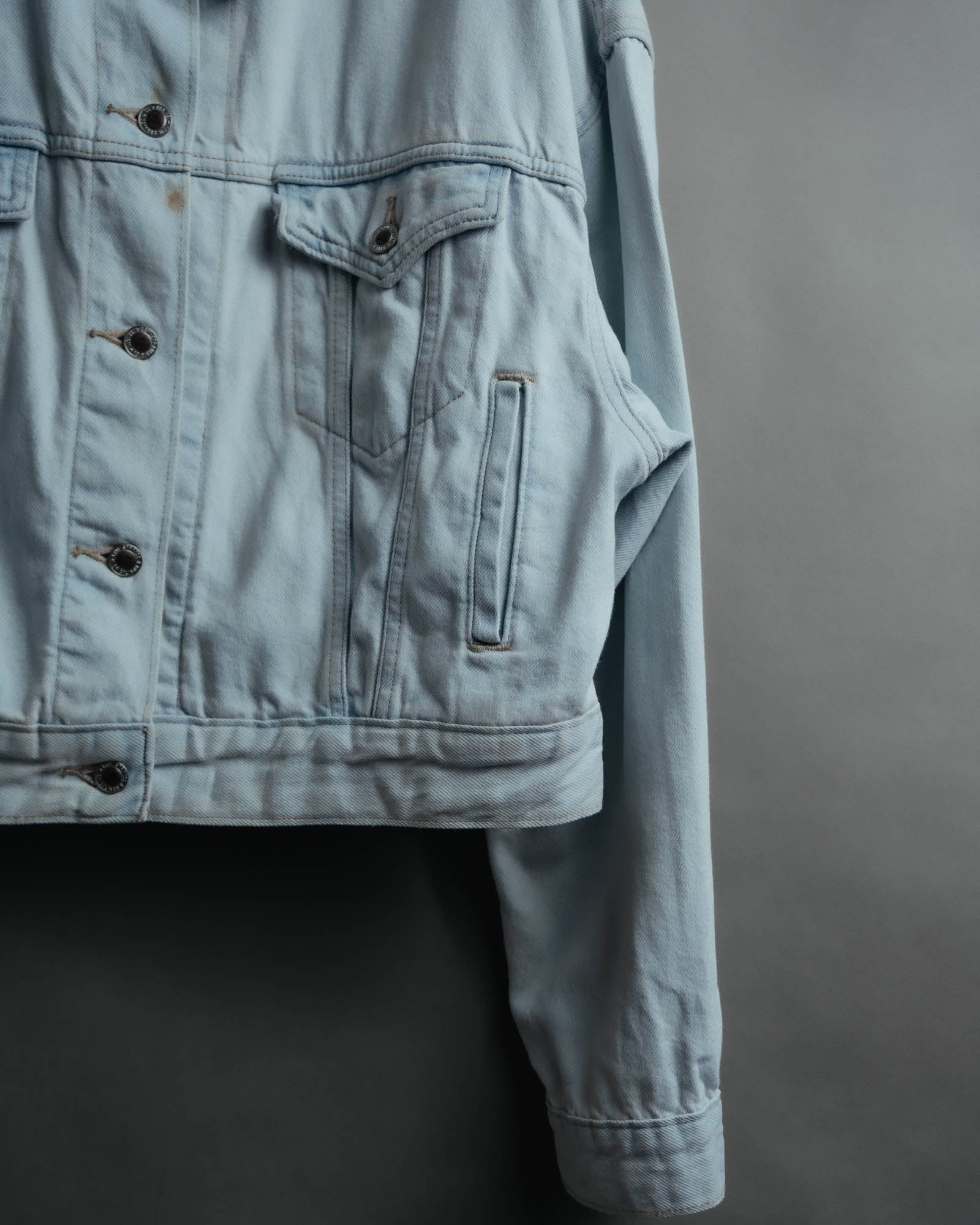 -MOOD MILLÉSIMES- “Levi’s SilverTab” 2010’s-20’s silvertab cropped light wash denim jacket