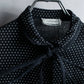 "GIANNI VERSACE COUTURE" Polka dot pattern bowtie collar shirt