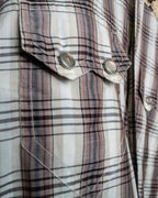 "GUCCI" Floral and checkered western shirt