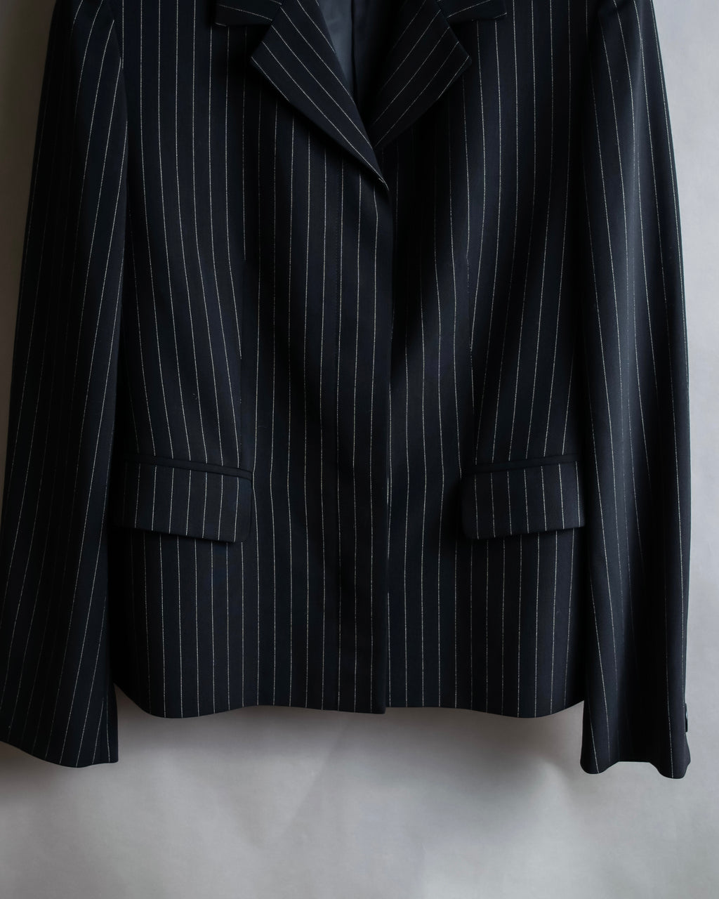 "Max Mara" Pinstripe short length tailored jacket