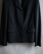 "Max Mara" Pinstripe short length tailored jacket