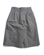 LOEWE/ 2019AW Two Tuck Wool Wide Shorts Gray