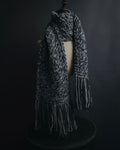 "CHANEL" 2005AW fantasy yarn embellished fringe scarf