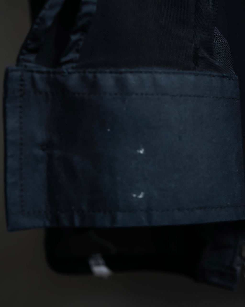 Vintage double zip ribbon flower design sheer jacket