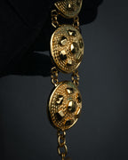 “Christian Dior” 90’s Medallion motif toggle bracelet