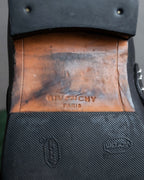 "GIVENCHY" Belt and stud design leather boots