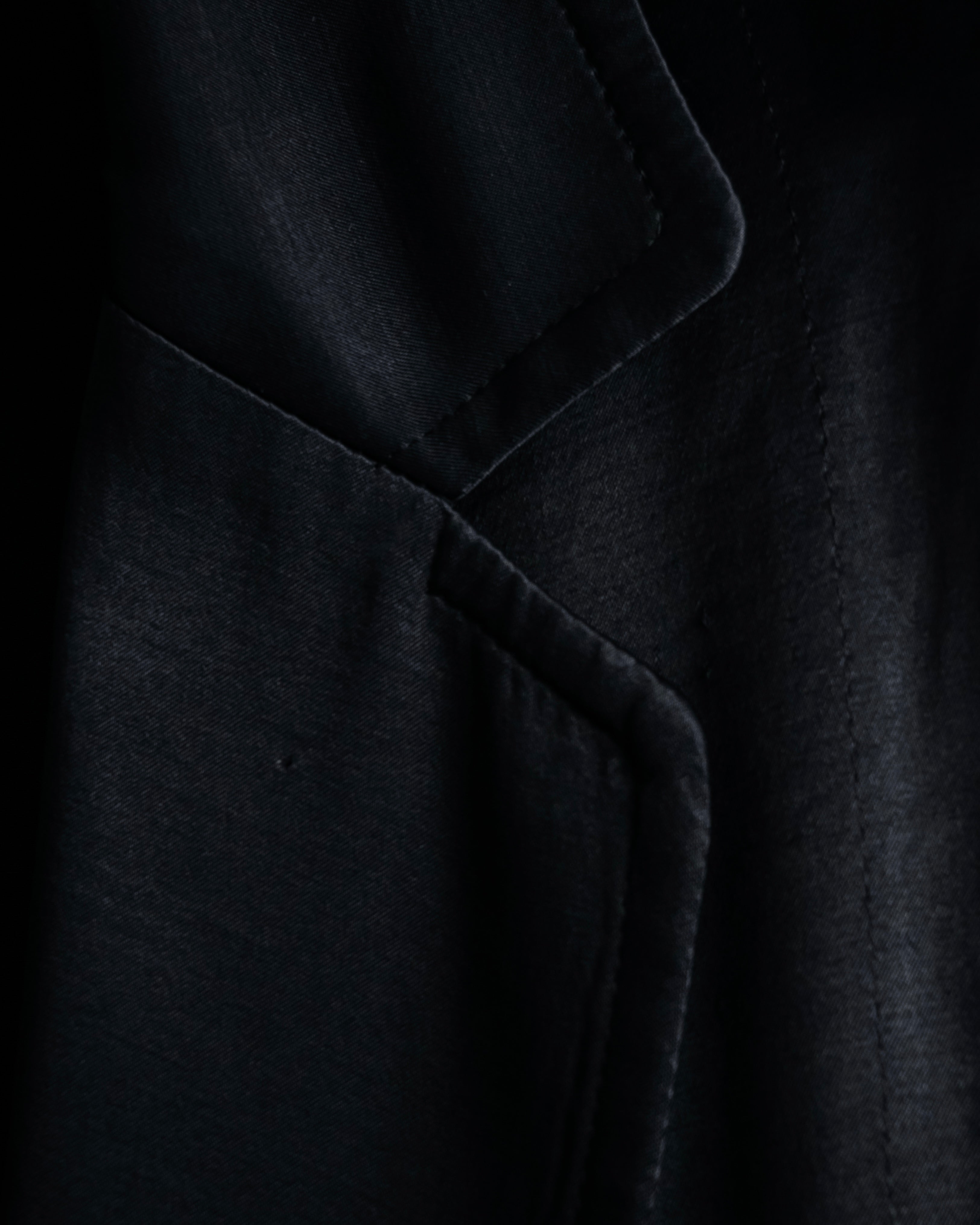 "Yohji Yamamoto +NOIR" 2005SS Rayon draping tailored jacket