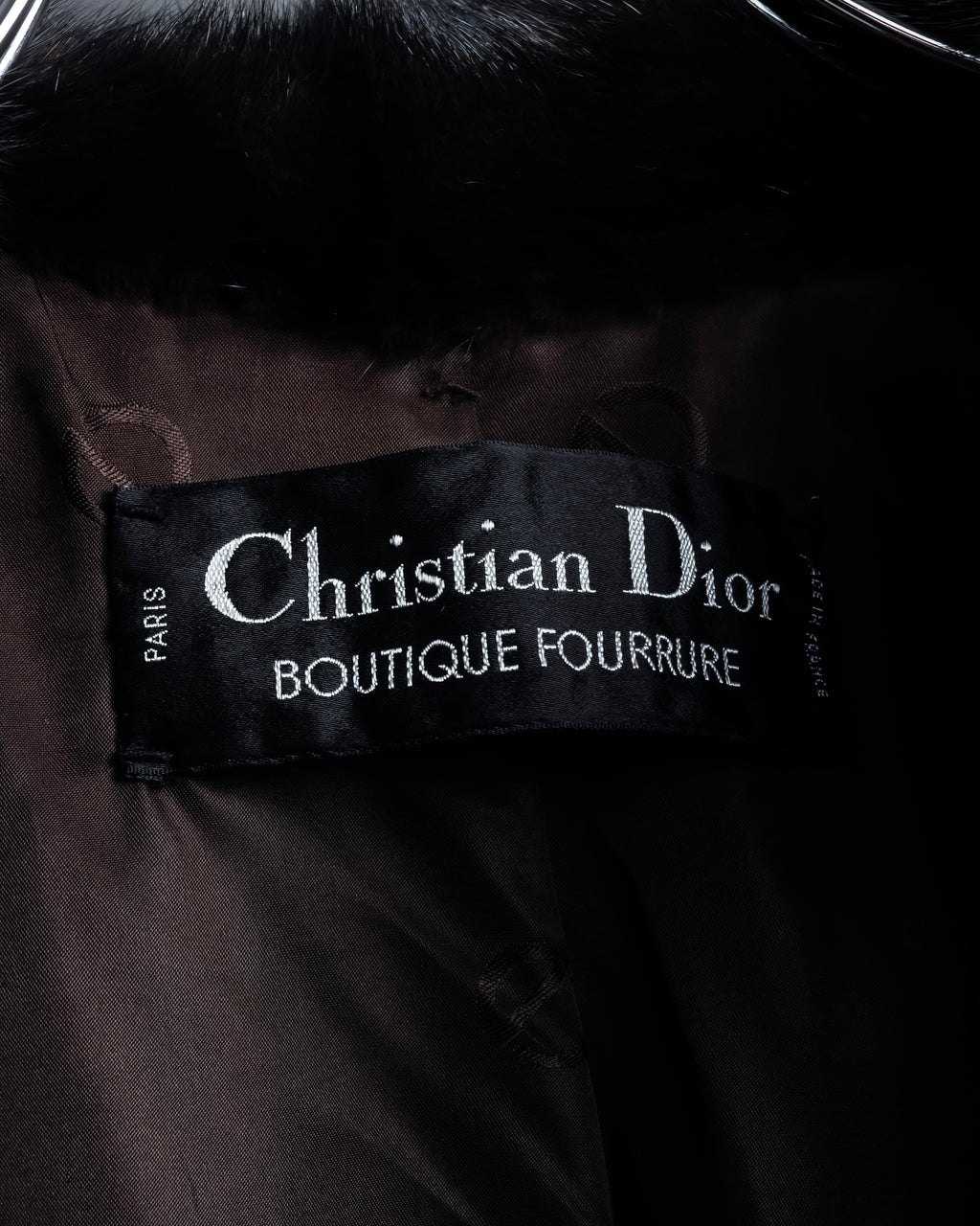 -SPECIAL- "Christian Dior Boutique Paris" 70's-80's Panel work design 100% mink fur coat