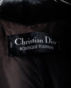 -SPECIAL- "Christian Dior Boutique Paris" 70's-80's Panel work design 100% mink fur coat