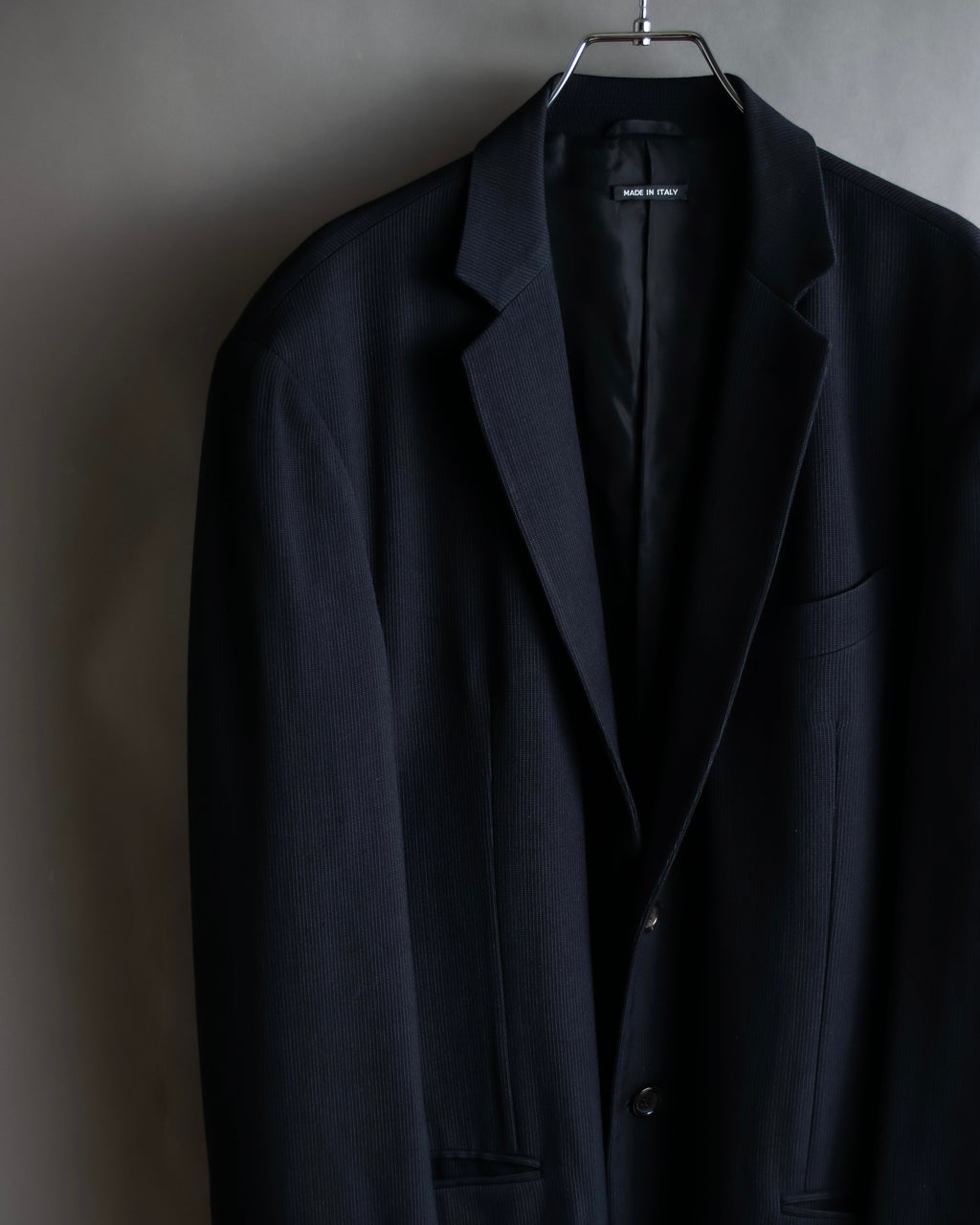 "GIORGIO ARMANI" Beautiful drape navy wool set up