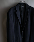 "GIORGIO ARMANI" Beautiful drape navy wool set up