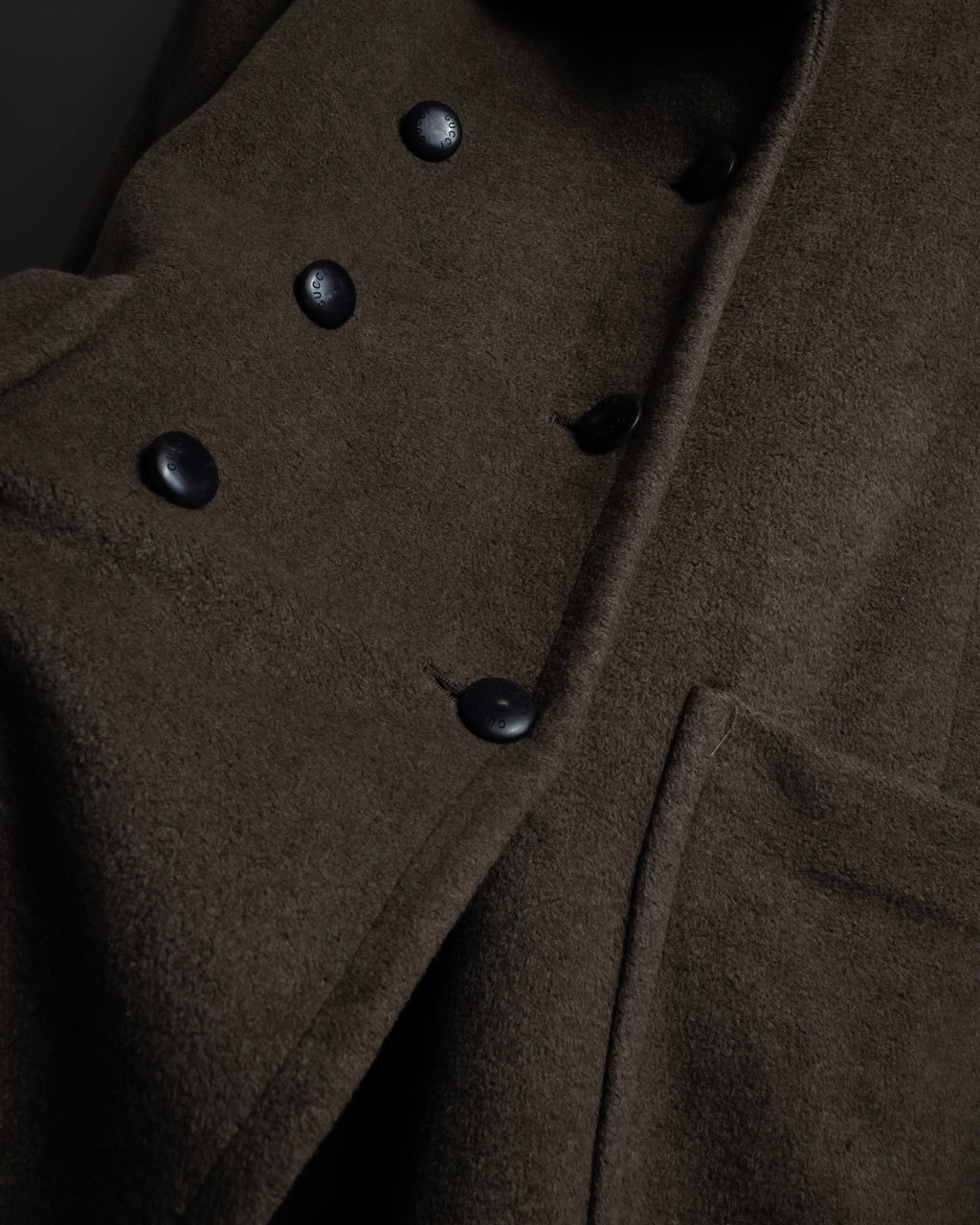 -SPECIAL- “GUCCI × ZAMASPORT” 1989–1994 Double Breasted Long Coat