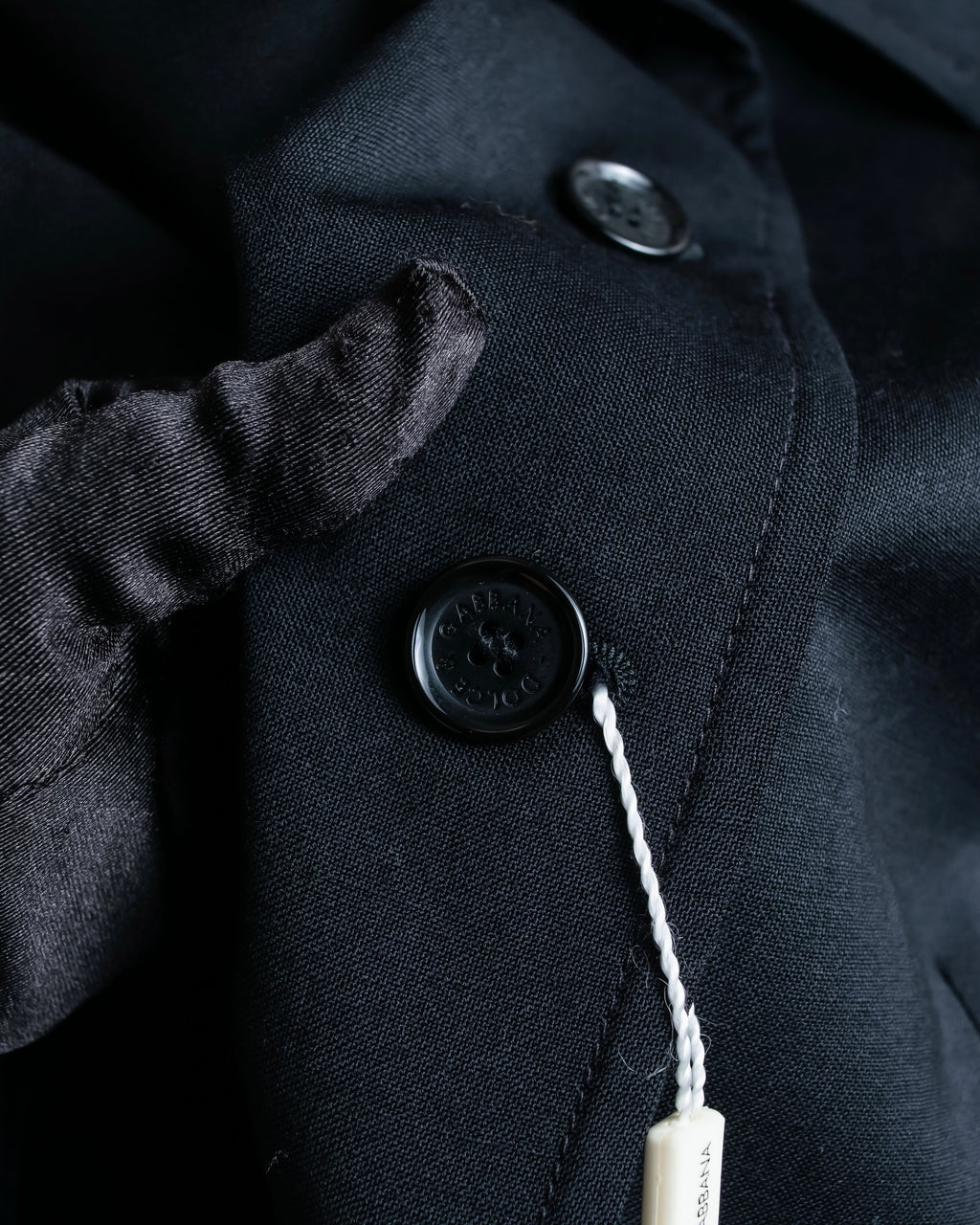 "DOLCE &amp; GABBANA" Waist shape wool soutien collar jacket
