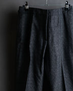 "Maison Martin Margiela" Geometric pattern high waist slim slacks