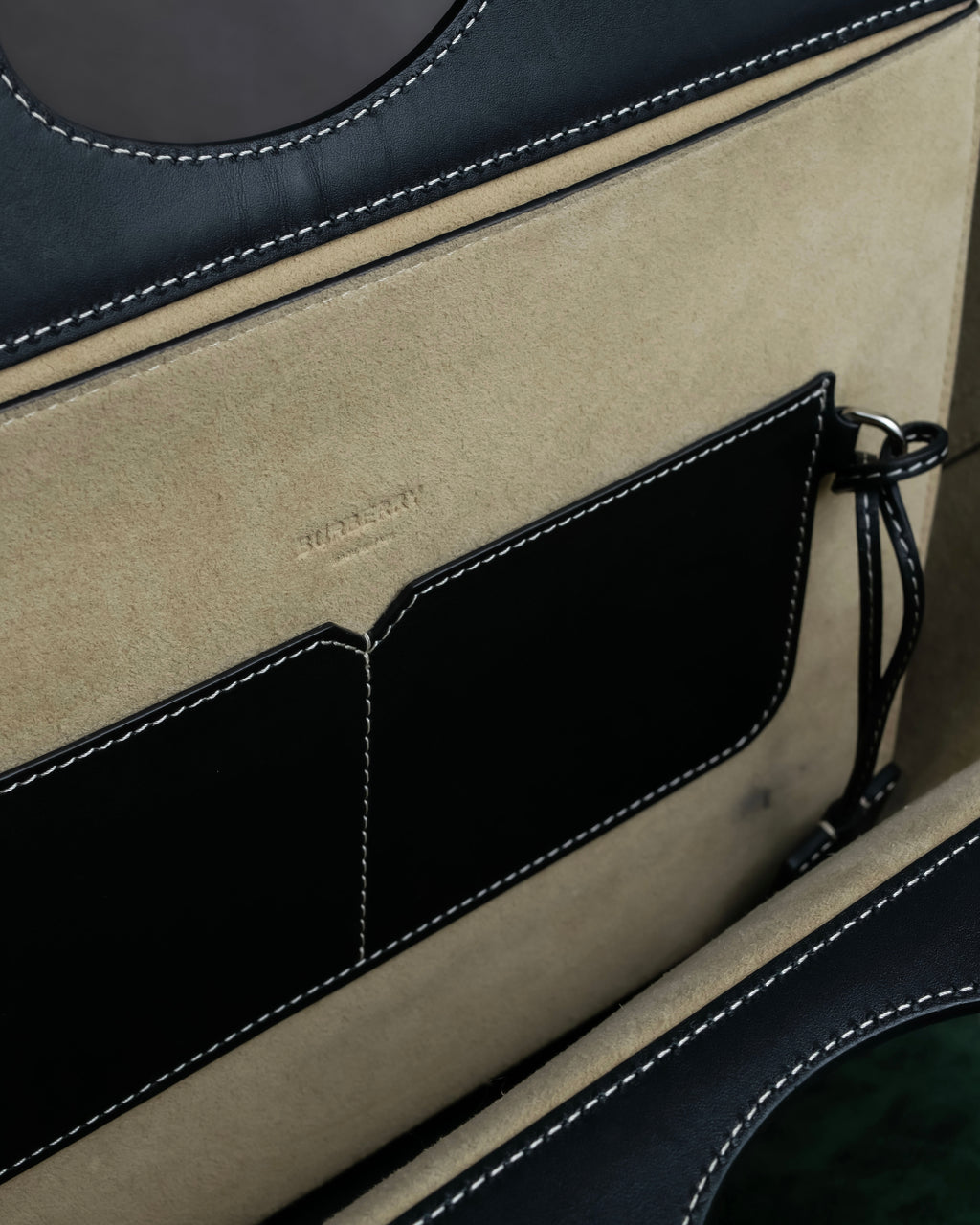 "BURBERRY" Suede switching design 2way shoulder bag