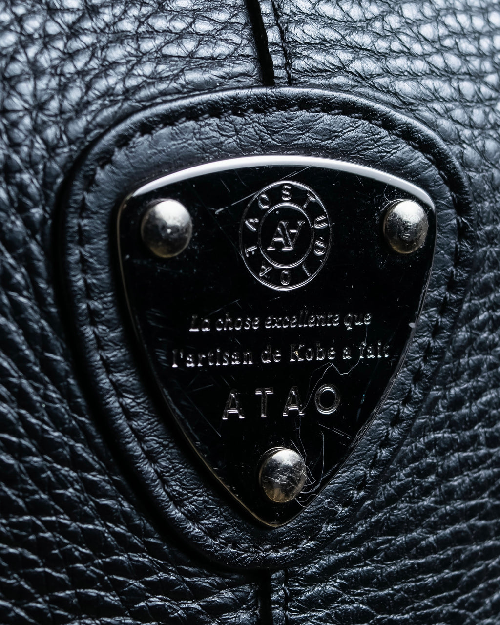 "ATAO" Gravity series grained leather 2way bag