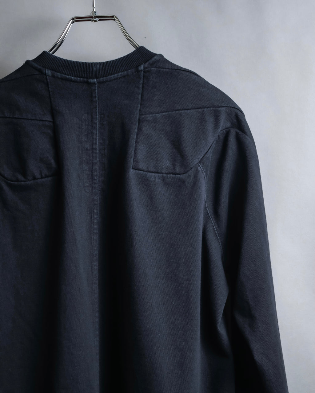 "Rick Owens" 21SS shoulder cutting designed sweatshirt