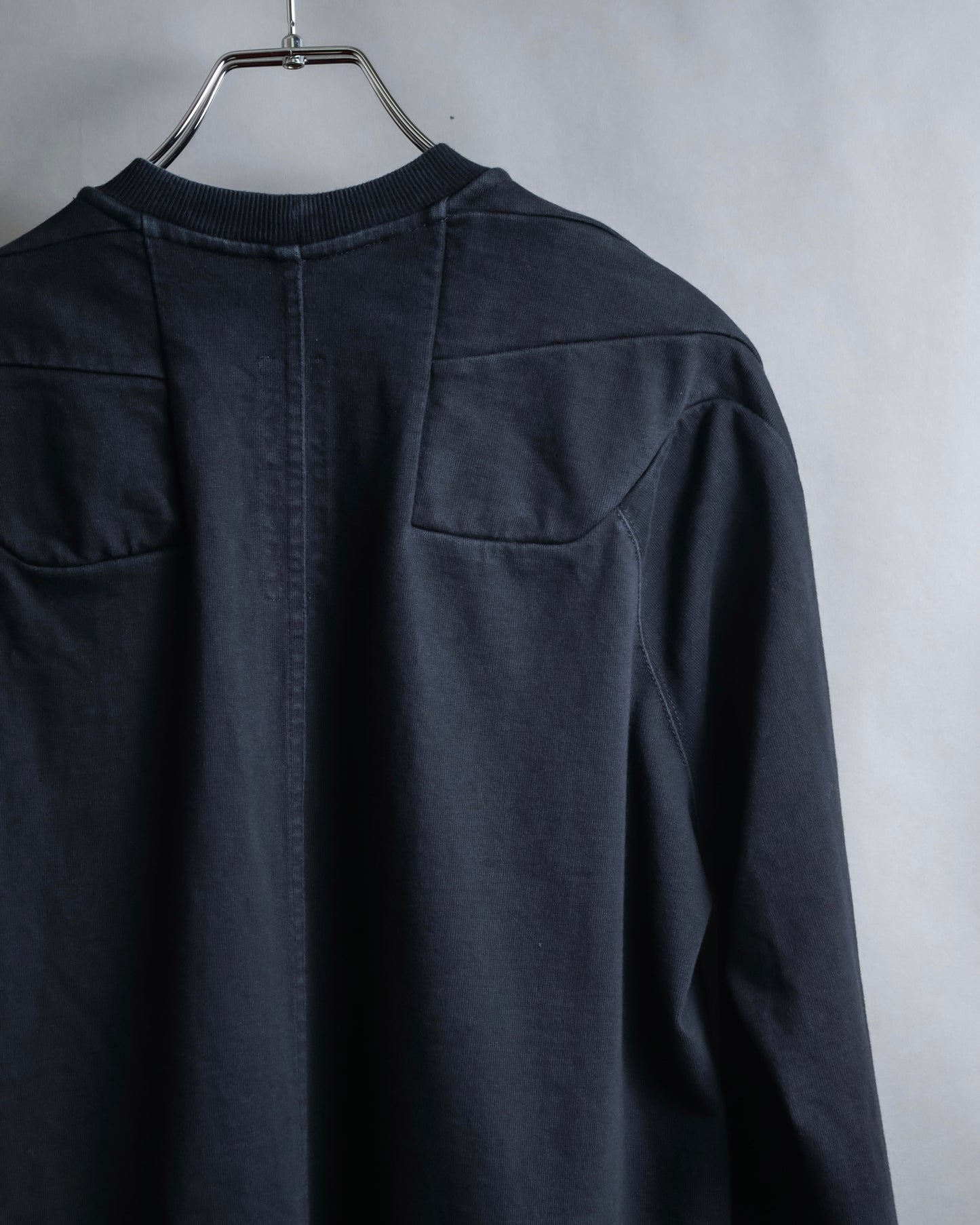 "Rick Owens" 21SS shoulder cutting designed sweatshirt