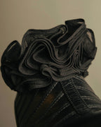 -SPECIAL- “CHANEL“ 2005-06 Paris-New York ruffle leather pumps