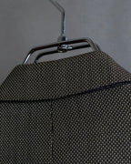 "HUGO BOSS" Woven pattern oversized 3 button tailored jacket