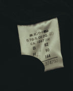 –SPECIAL– “DOLCE & GABBANA” 90’s Lace-trimmed shawl-collar wool robe coat