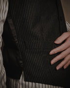 "Maison Margiela" 2011 AW pinstripe tailored vest