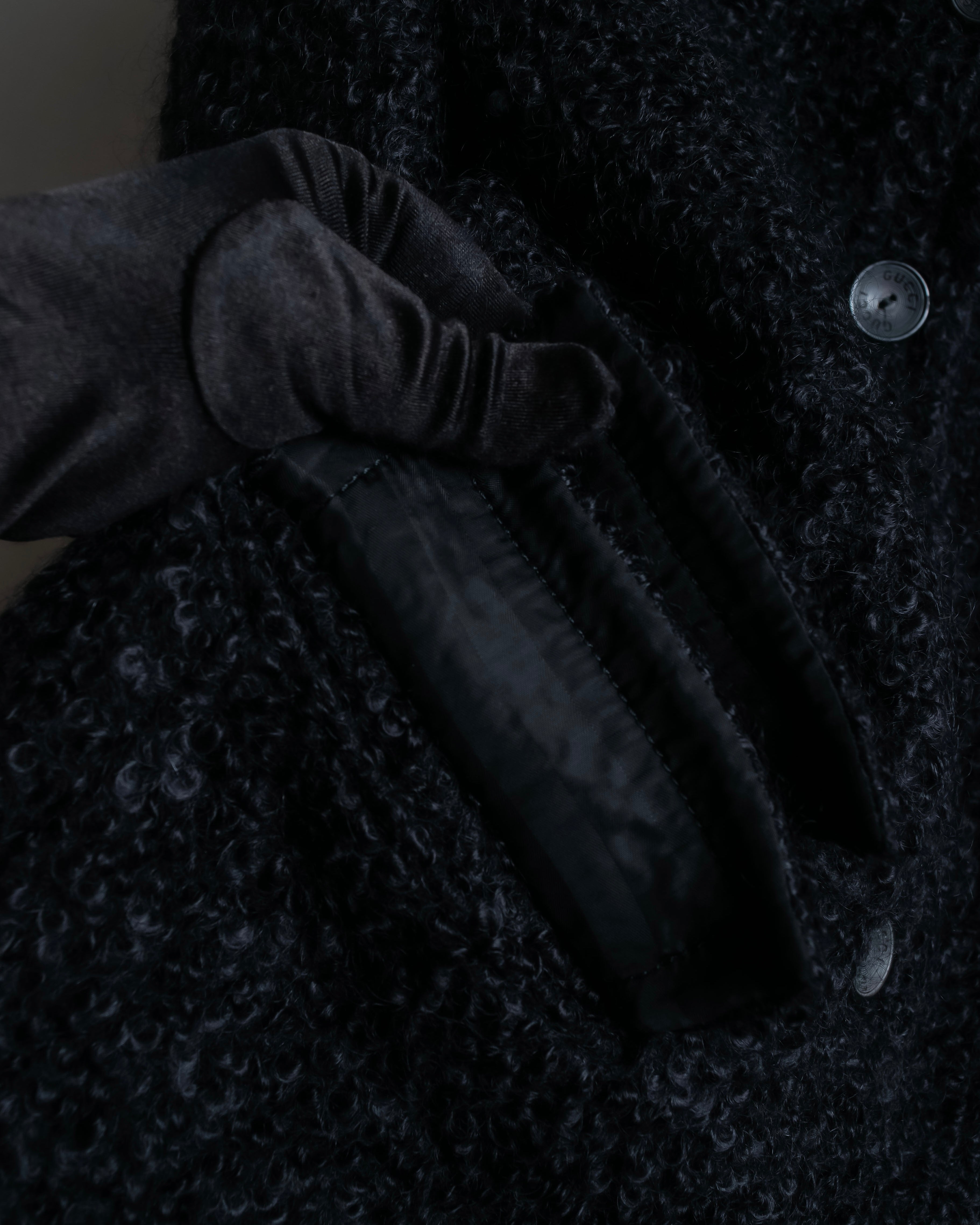 "GUCCI" Compact pattern bouclé wool jacket