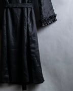 "S Max Mara" Tiered frill design belted dress