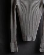 "MAISON MARGIELA" 18AW Ribbed shaped V-neck knit