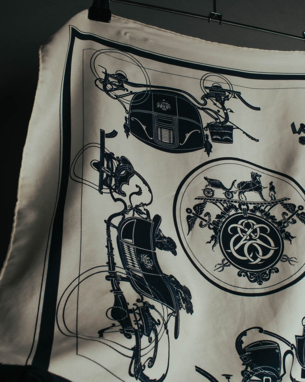 "Hermès" Classic ex libris silk scarf