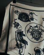 "Hermès" Classic ex libris silk scarf