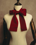 "Hermès" Silk knit scarf tied