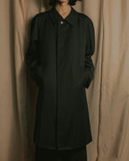 “Yves Saint Laurent” 90’s clean fly-front bal collar coat
