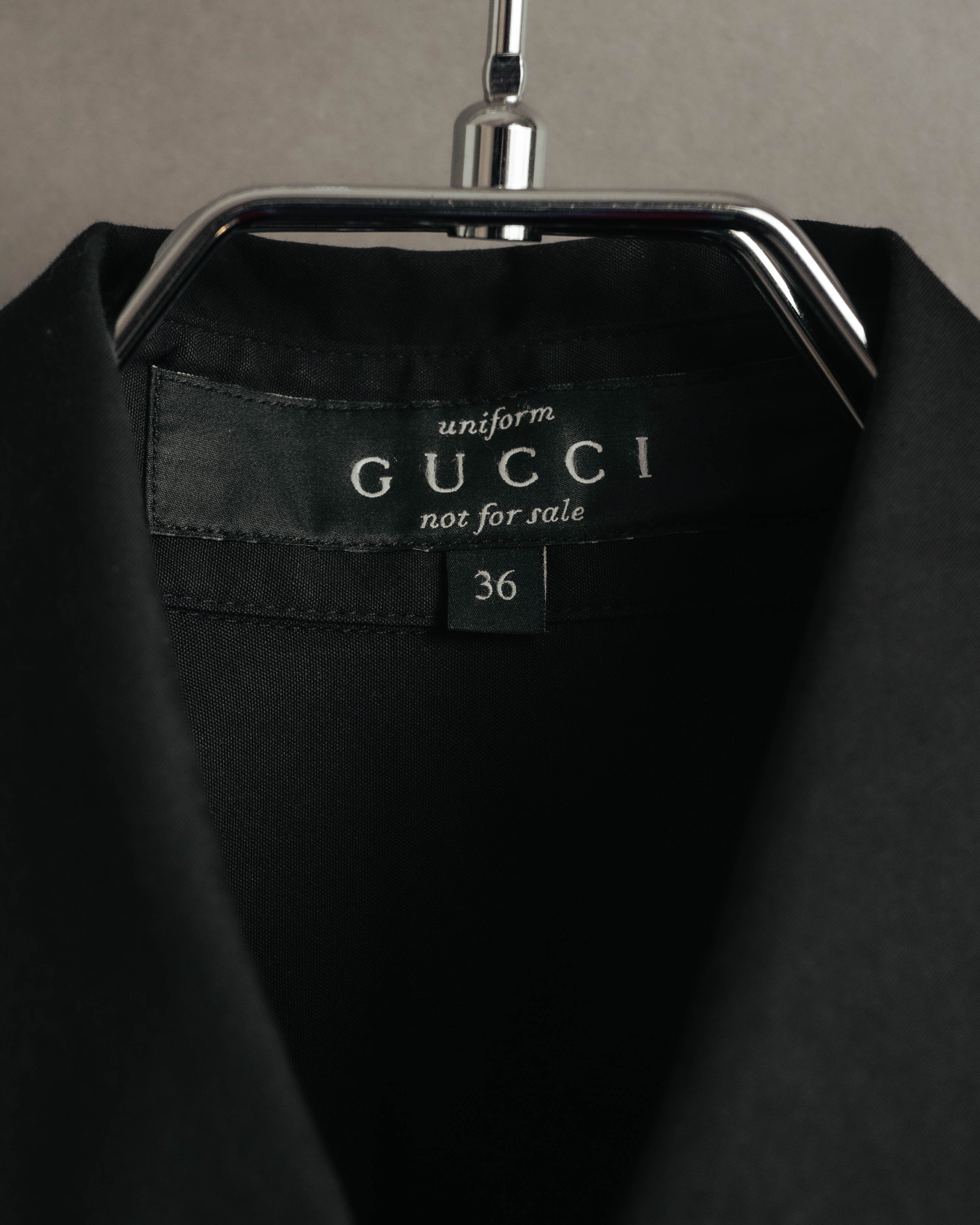 GUCCI シャツ ブラック 40 フォーマル シンプル キレイめ オフィス GUCCI