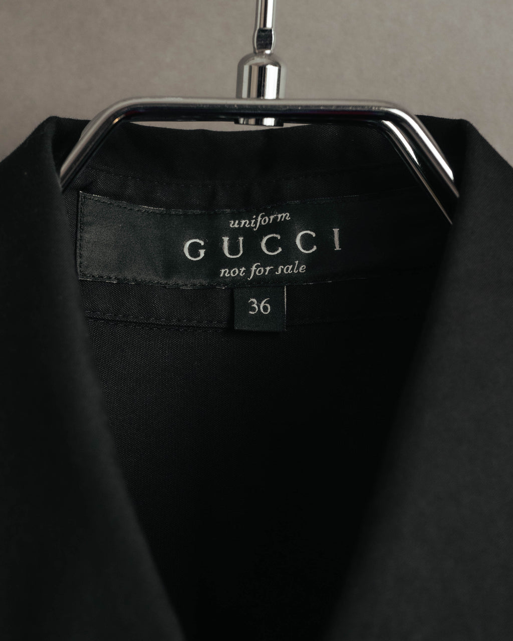 "GUCCI" 00's Black uniform long sleeve shirt